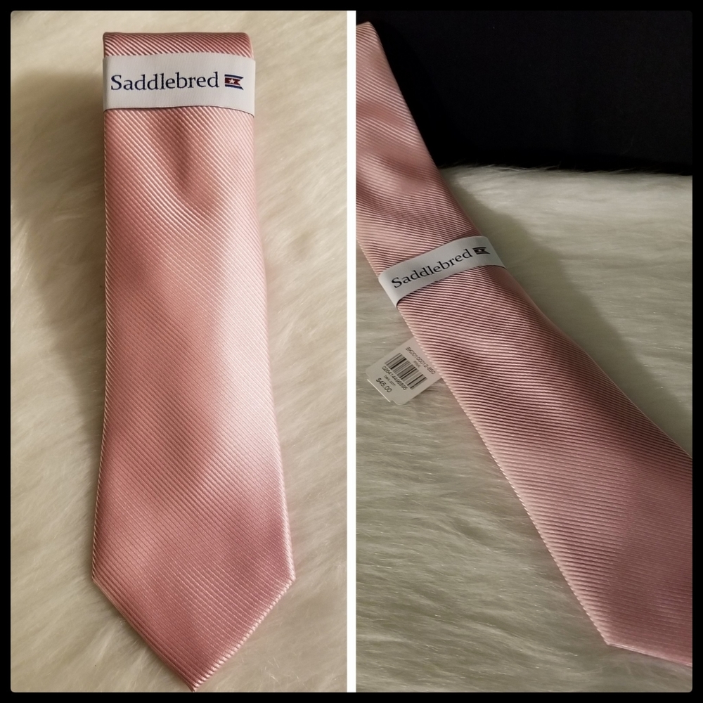 Saddlebred*Pink Ridged Tie